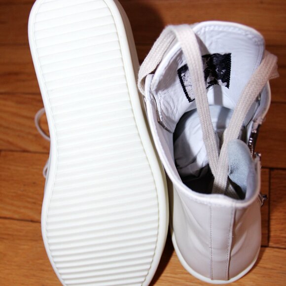 BNWT SS24 RICK OWENS "LIDO" LEATHER RAMONES SNEAKERS 44 & 45 - Picture 4 of 10
